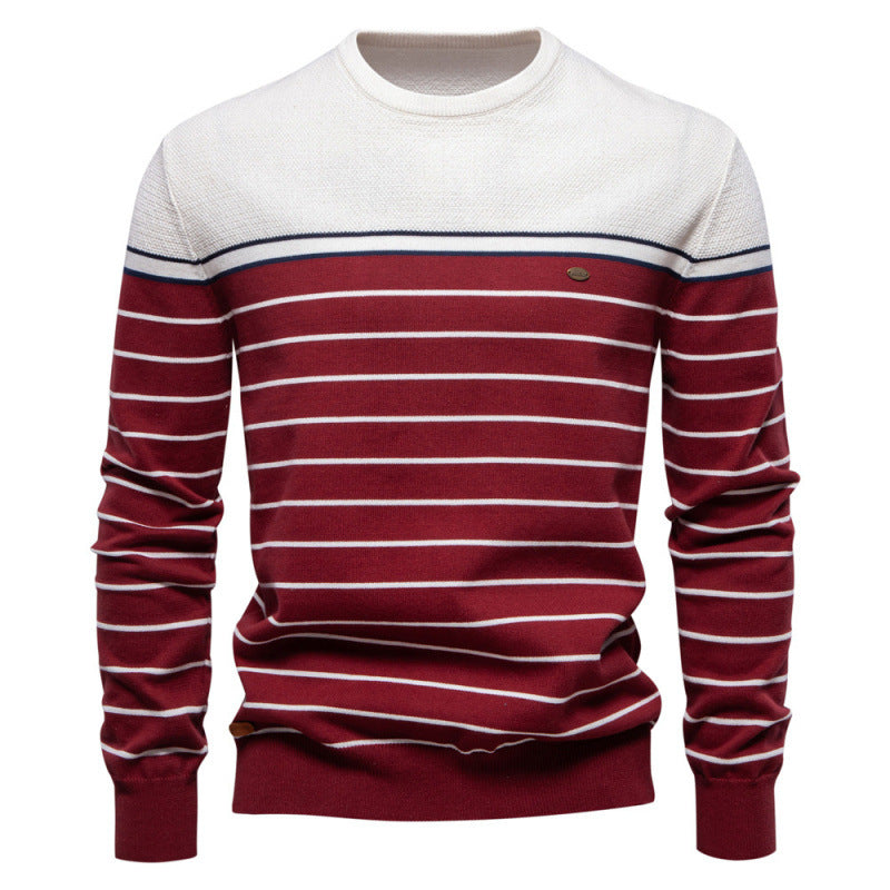 Striped Long Sleeve Men's Knitwear