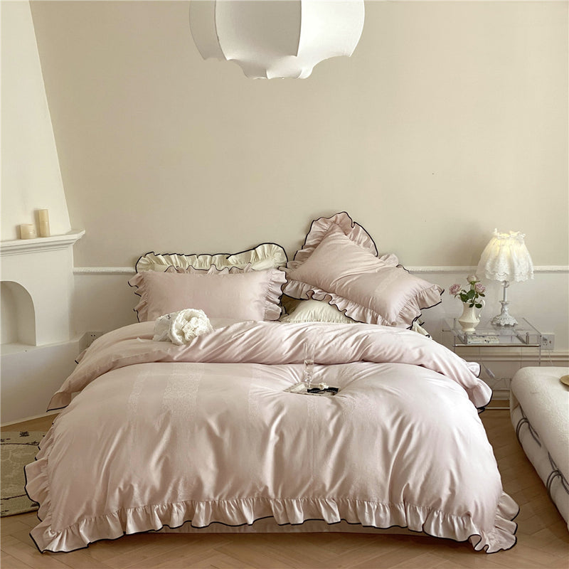 Four-piece Set Pure Cotton Jacquard Quilt Cover