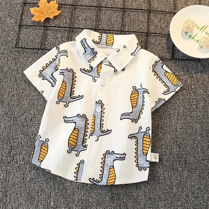 Cartoon Short-sleeved Shirt