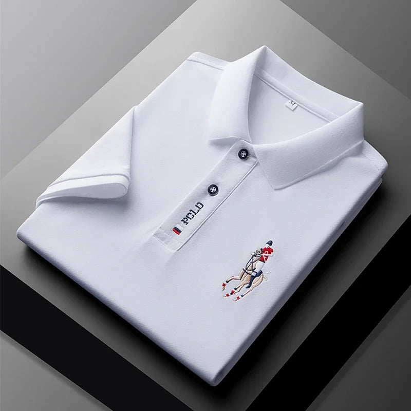 Embroidered Short Sleeved POLO Shirt