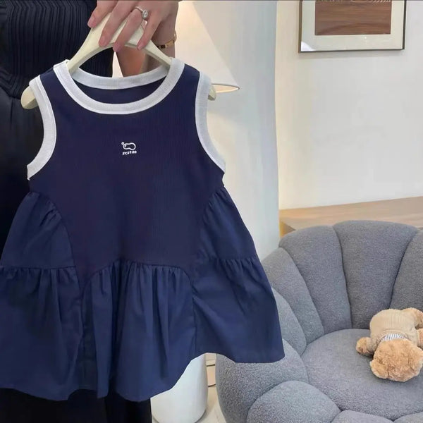 6M-6Y Beautiful Summer High-end Vest Dress