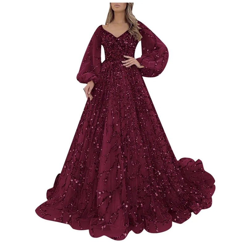 VEITCHE Shiny Sequin Dress