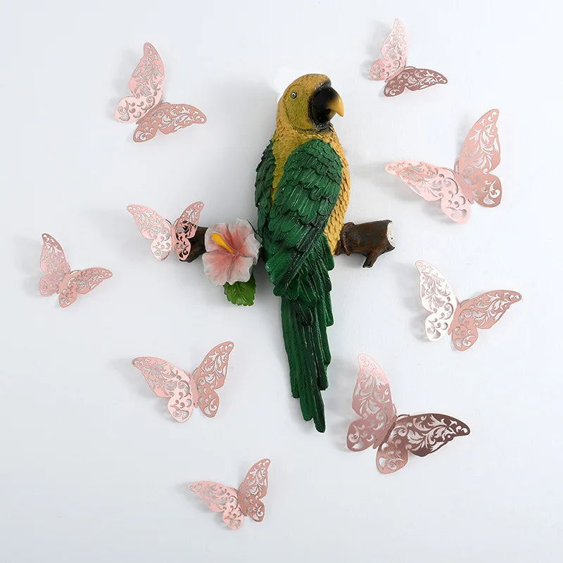 12Pcs Hollow Butterfly Creative Wall Sticker