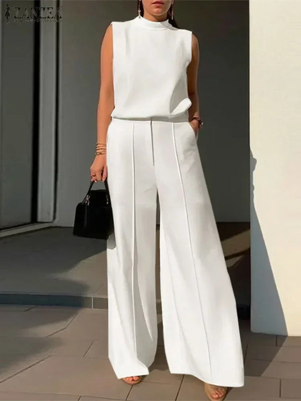 Elegant Chic Sets Tank Top and Wide Loose Pants