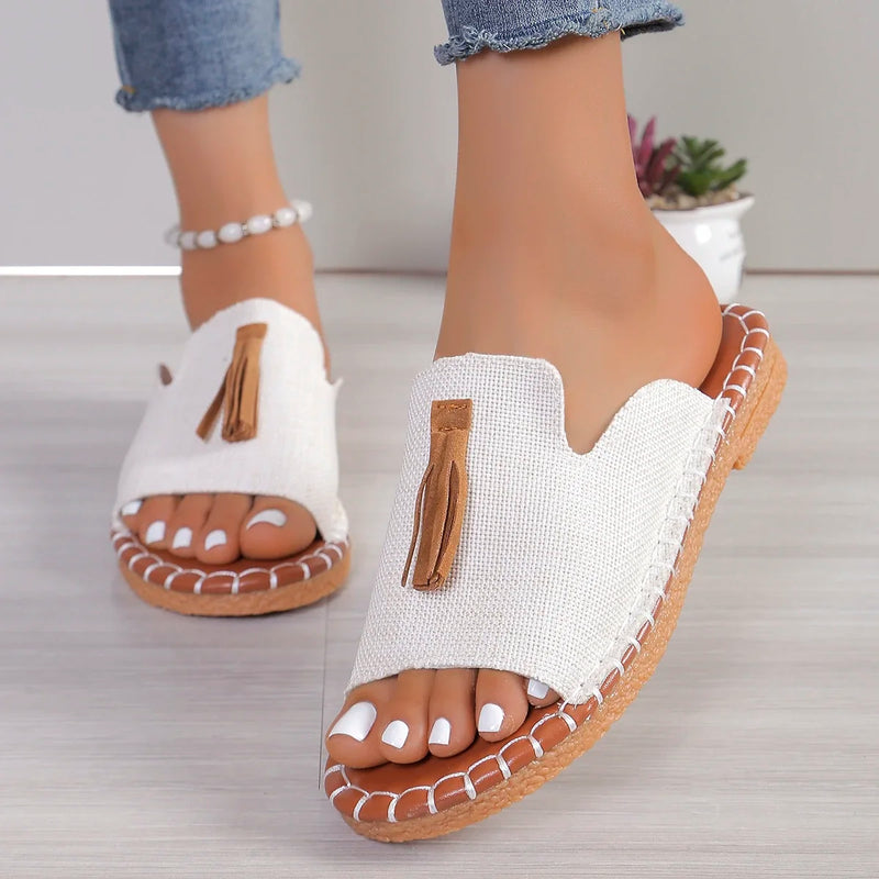 Elegant Shallow Mouth Slip-On Square Designer Sandals
