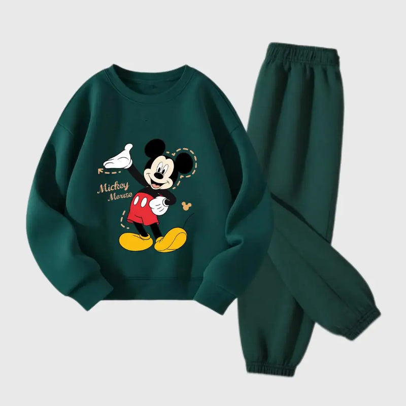Boys Cartoon Long-sleeved Hoodies +Pants