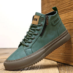 Trendy Lace-Up Lightweight Mid-Top Shoes