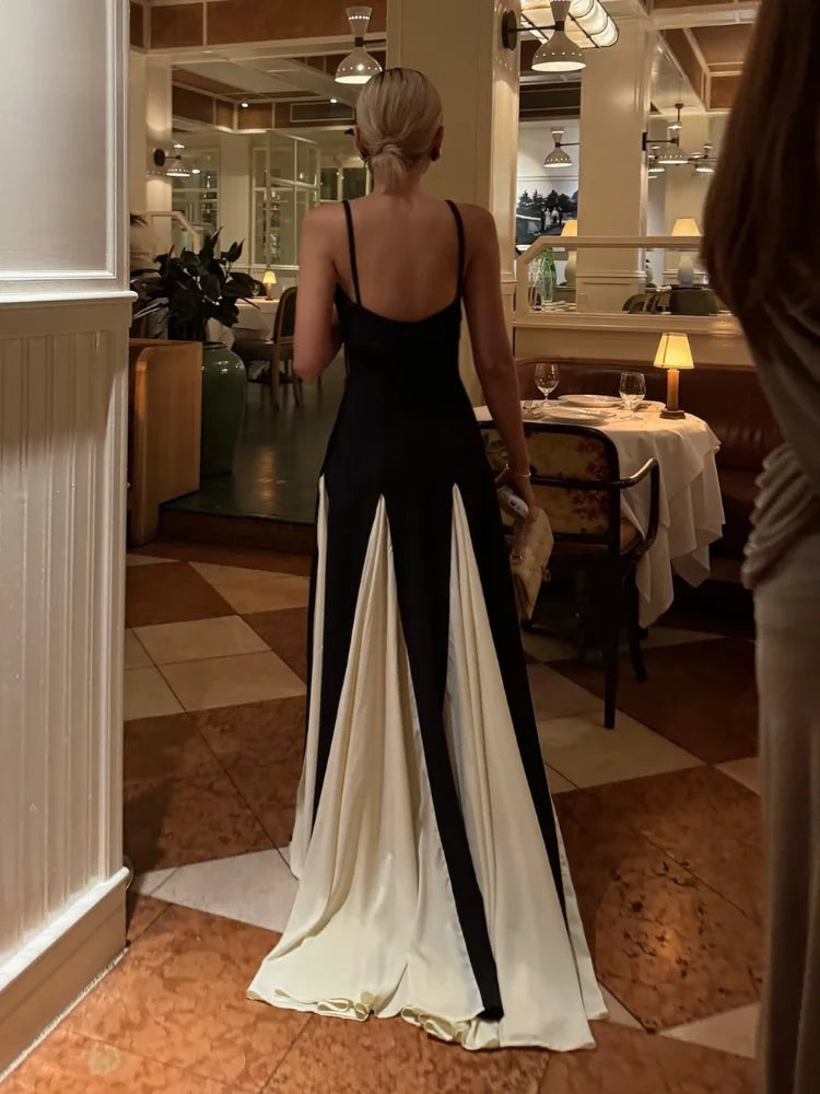 Elegant Backless Sleeveless High Waist Dress