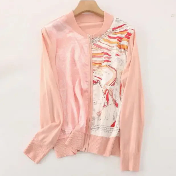 Vintage Cardigans Spring Autumn Thin Knitted Tops