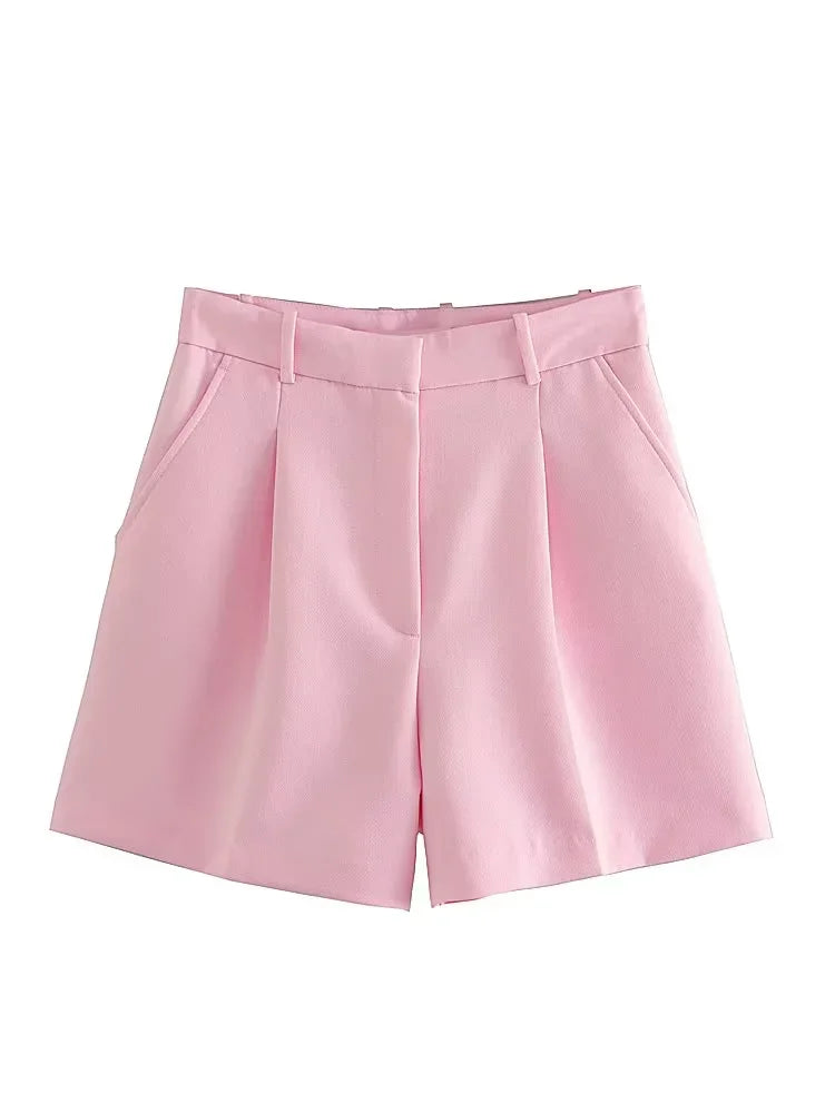 Pleated Baggy Shorts