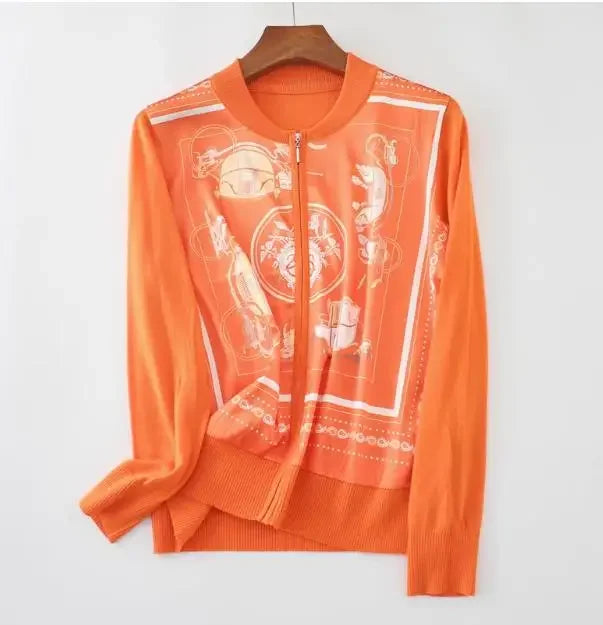 Vintage Cardigans Spring Autumn Thin Knitted Tops
