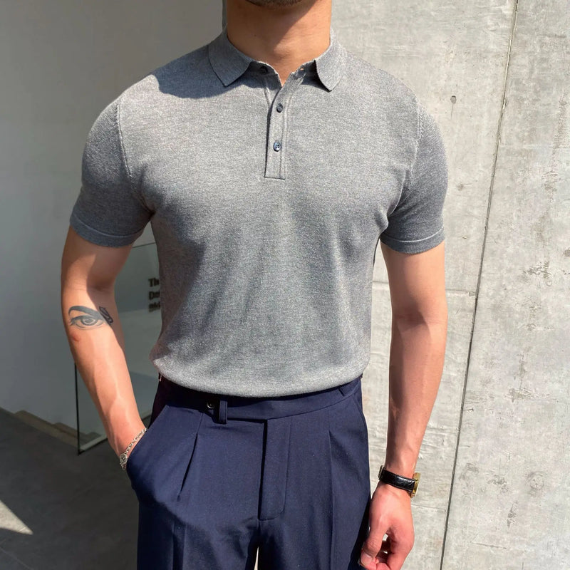 Summer Cotton Men Polo Shirt Business