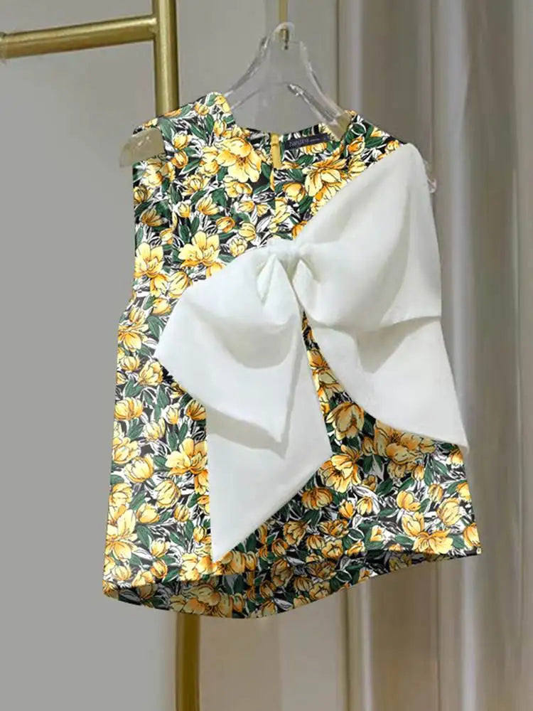 Summer Chic Sleeveless O-neck Tops