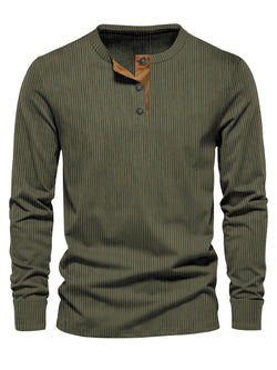 Casual Slim Solid Color Long Sleeve T-Shirt
