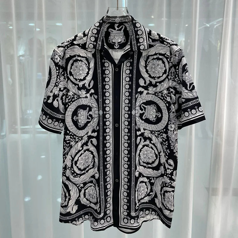 Summer Short Sleeve Shirts Ropa Para Hombre