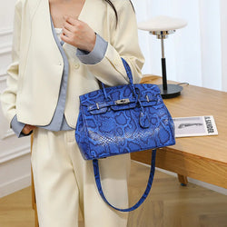 Snake Skin Pattern Hermès-Style Bag