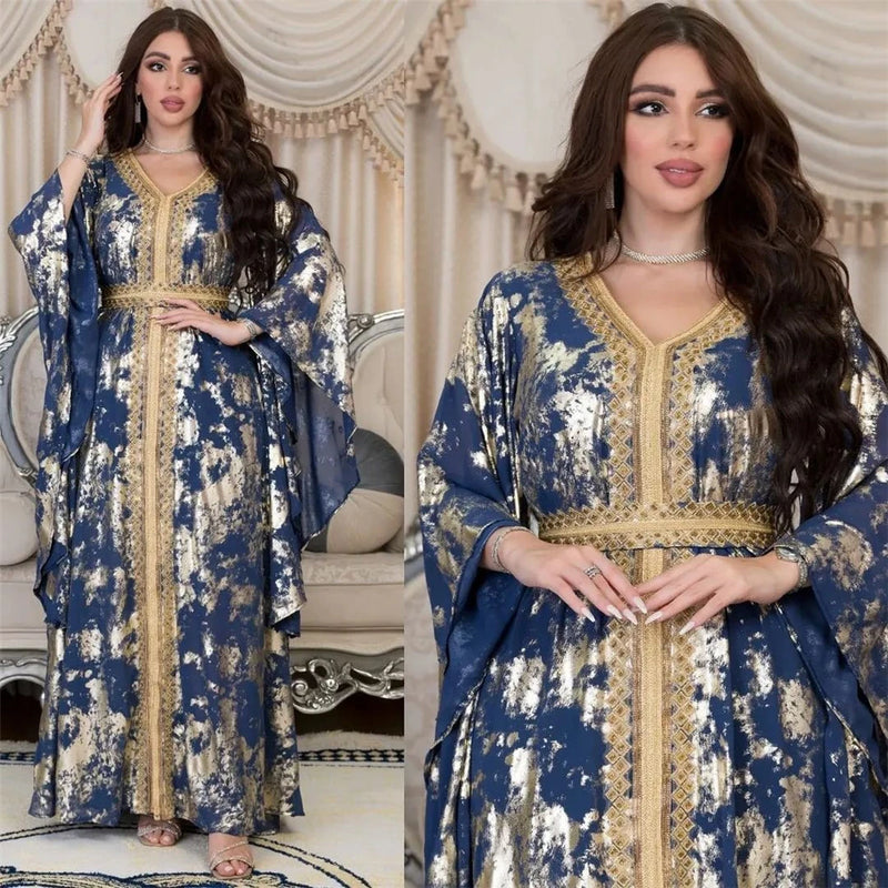 Embroidery Moroccan Caftan Belt Luxury Party Dresss