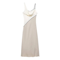 Elegant Slim Strap Sleeveless Dress
