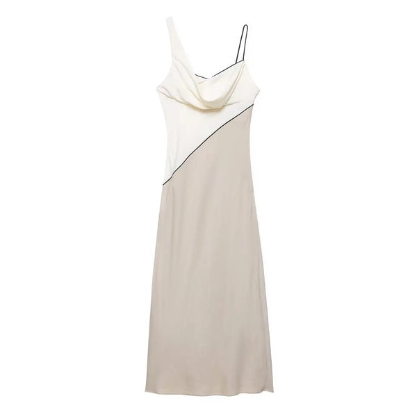 Elegant Slim Strap Sleeveless Dress