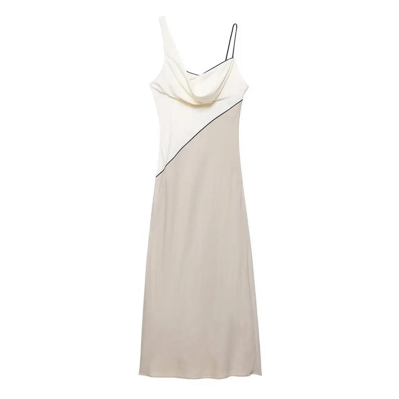 Elegant Slim Strap Sleeveless Dress