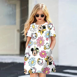 Disney Series Cartoon Pattern Girl Dress