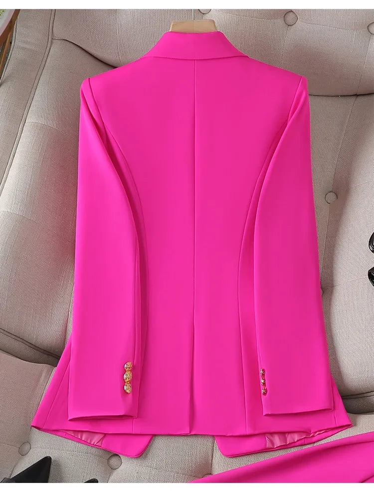 Elegant Western-Style High-End Business Attire Long-Pants Set
