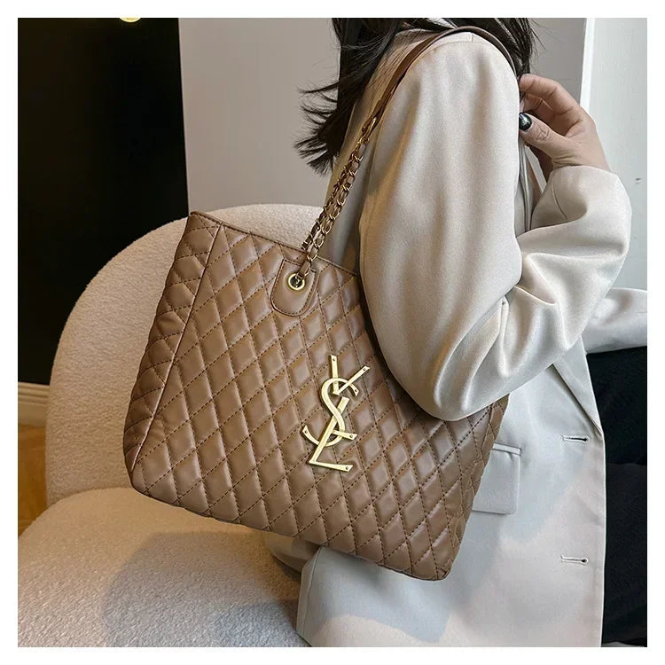 Elegant Designer Leather Tote Bag