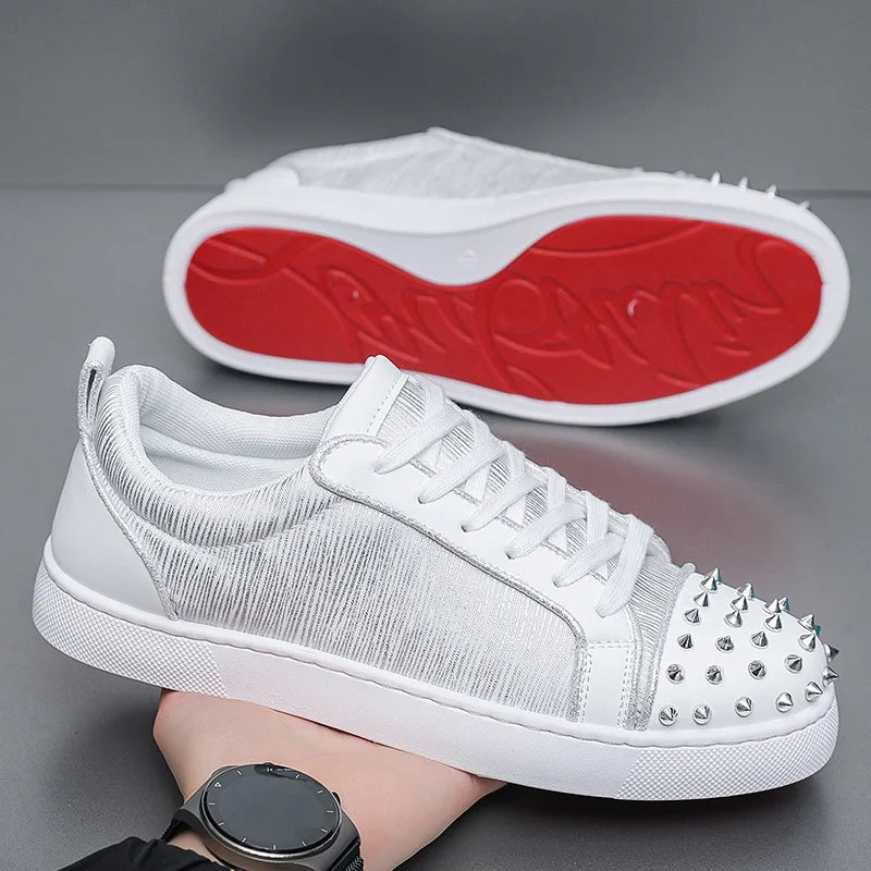 Sneakers Casual Designer Rivet Bling Punk Board Shoes