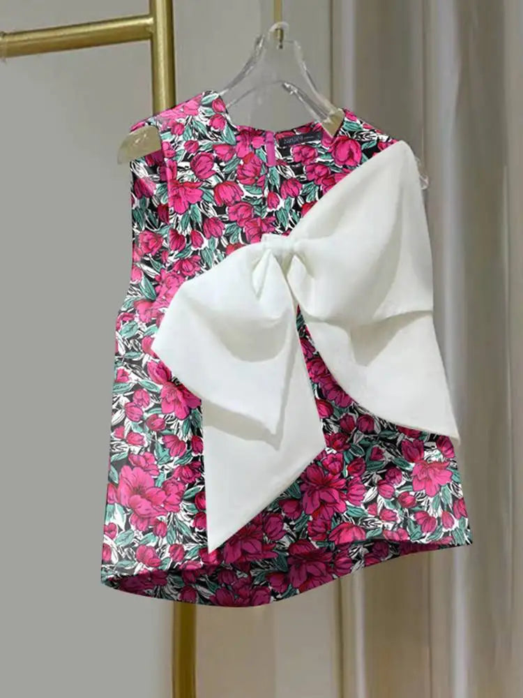 Summer Chic Sleeveless O-neck Tops