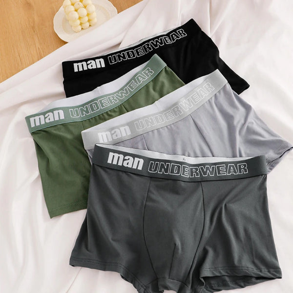 Man Underwear Solid Cotton
