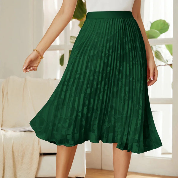 High Waist Lined Stylish Sweet A-Line Skirt