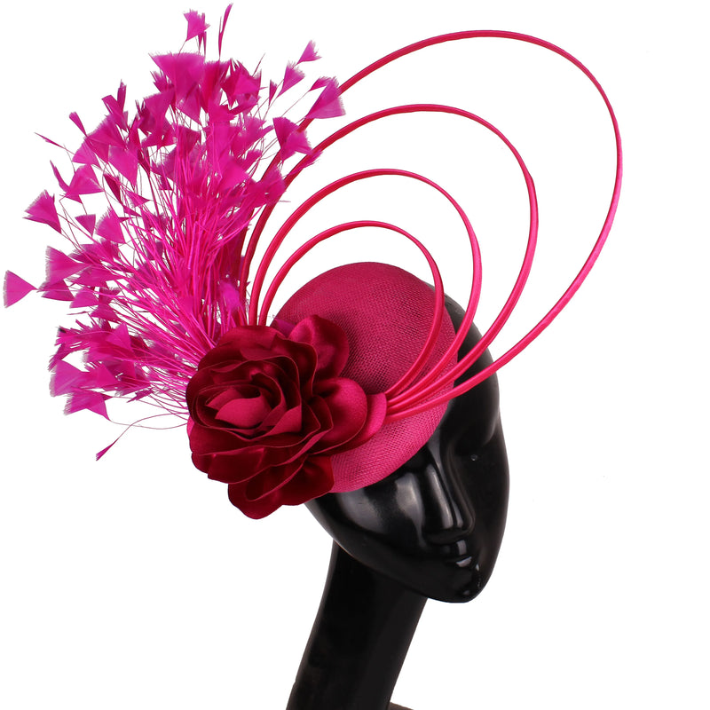 New Race Fascinator Hats Bowknot Wedding Church
