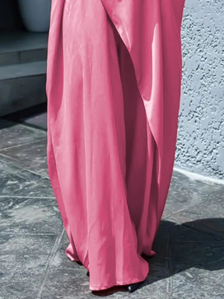 V-Neck Asymmetric Loose Chic Bohemian Dress