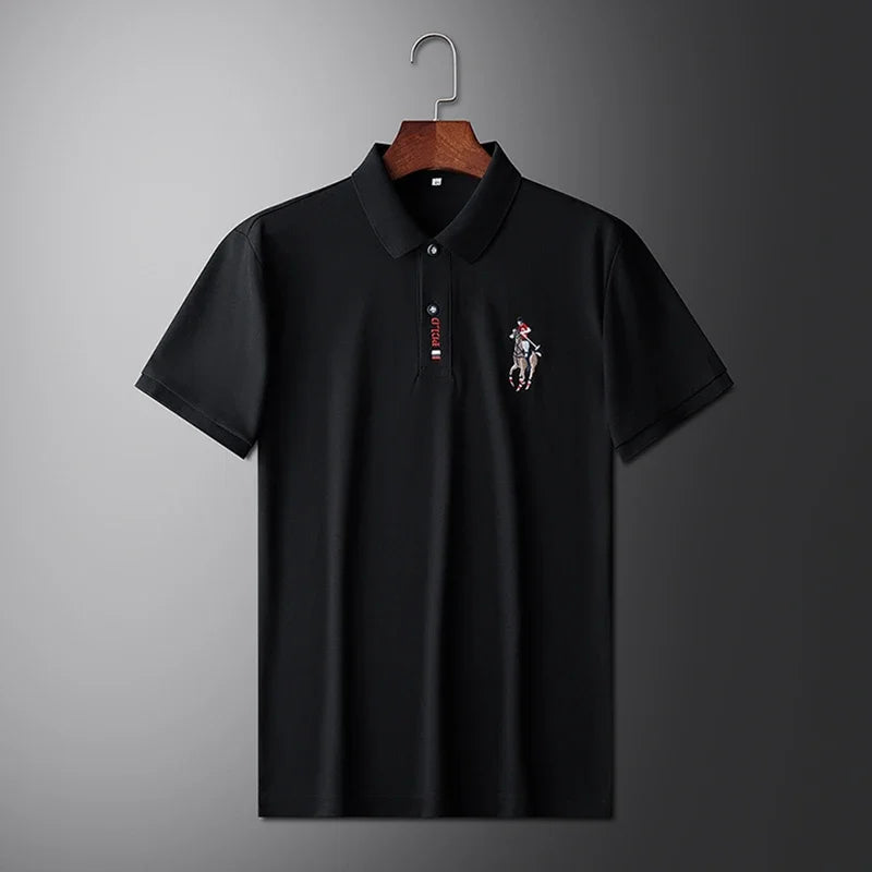 Embroidered Short Sleeved POLO Shirt