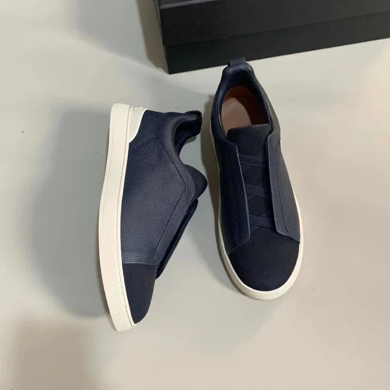 Top Layer Cow Leather Breathable Summer Shoes