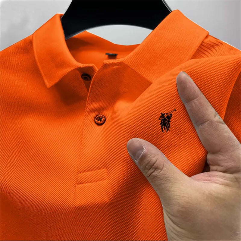 Summer high-end men's polo shirt