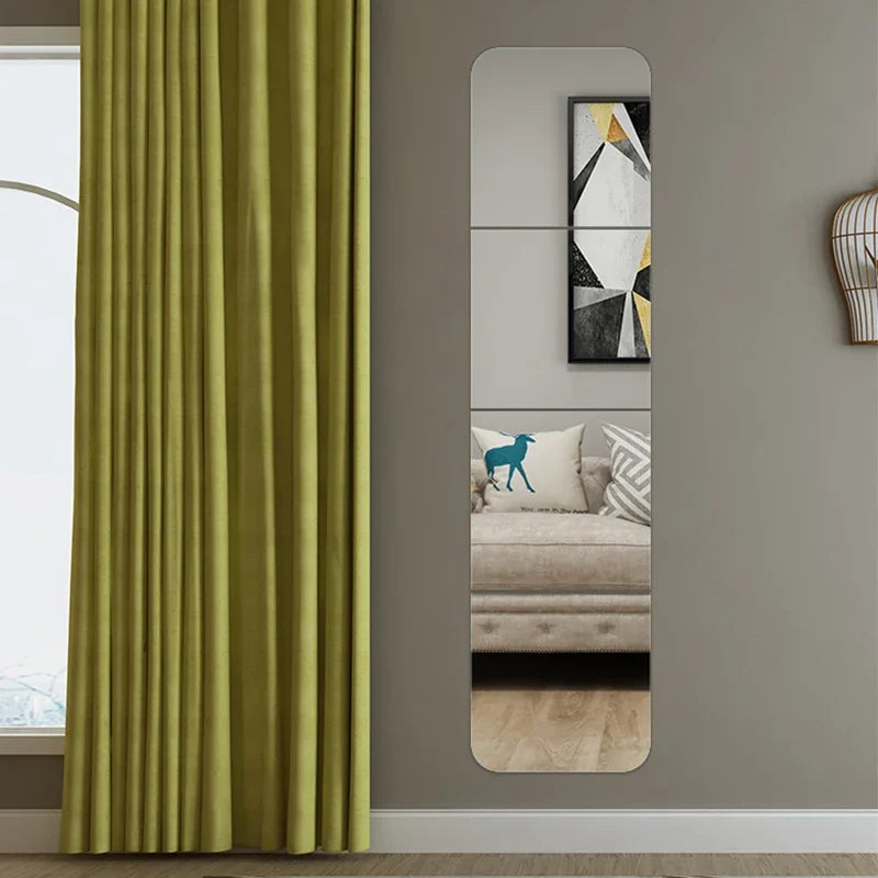 2mm Mirror Unbreakable Acrylic Full Length Wall Mirror Tiles