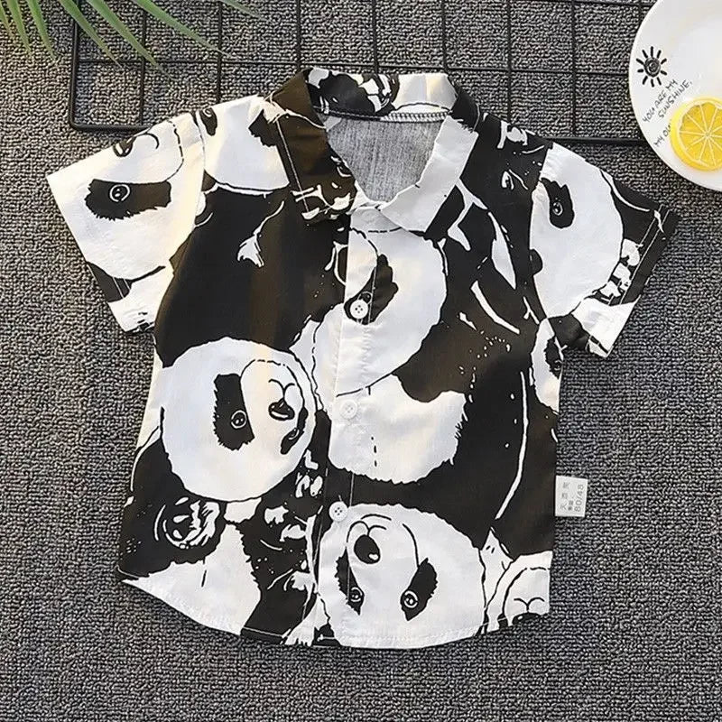 Cartoon Short-sleeved Shirt