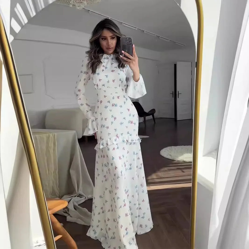 Flower light white Dress