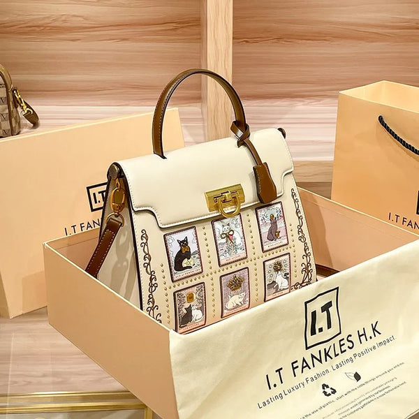Women's Luxury high-end Designer Retro Crossbody Shoulder Bag