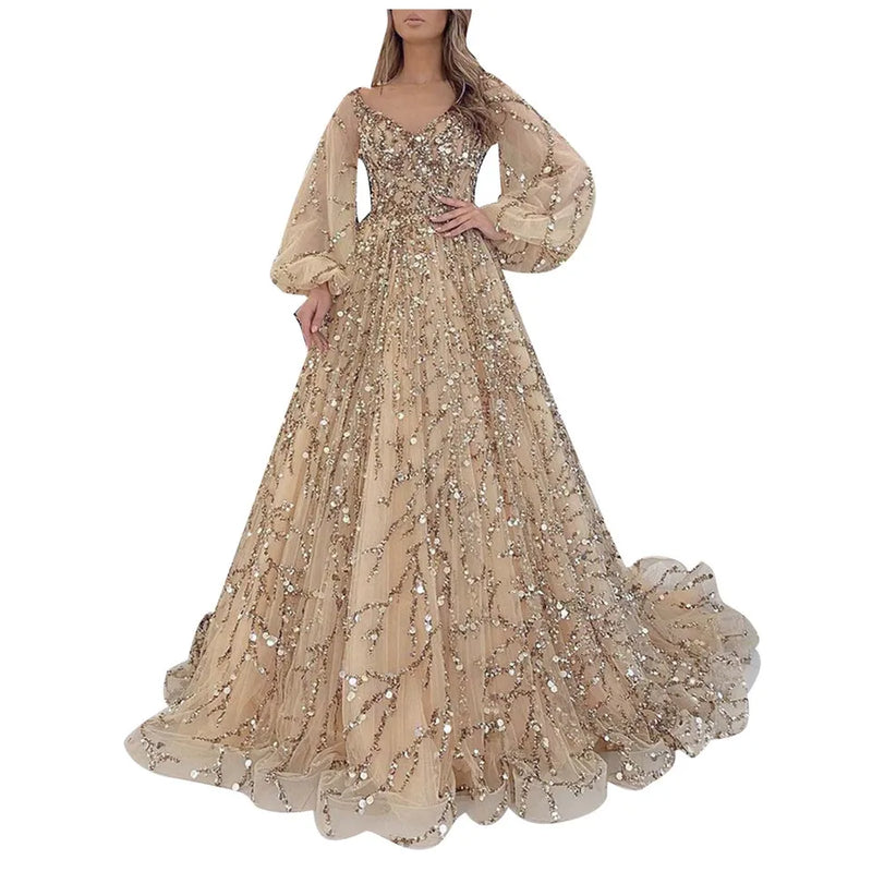 VEITCHE Shiny Sequin Dress