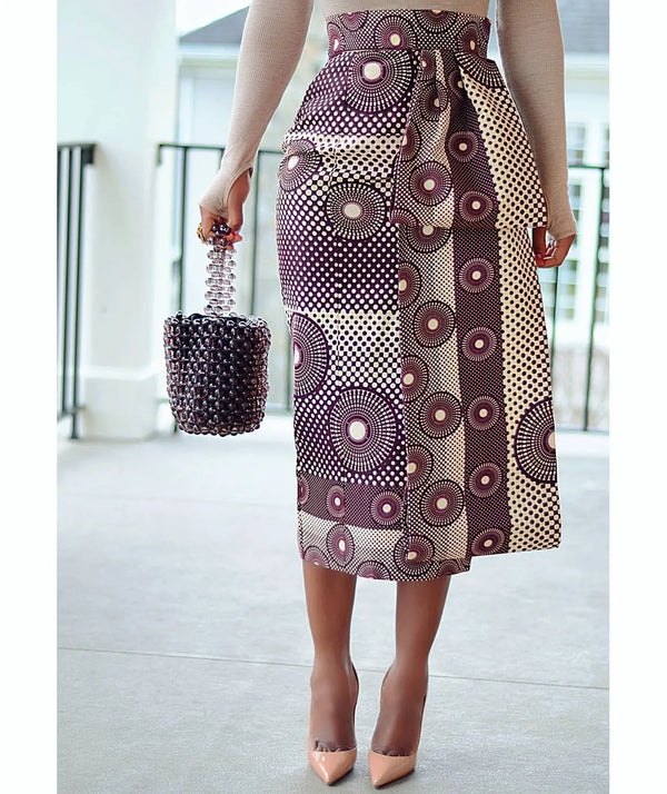Elegant High Waist Stretchy Bodycon Skirt