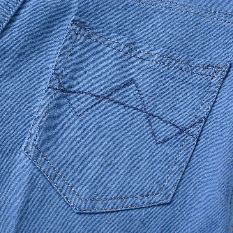Straight Casual High Waist Classic Denim Pants