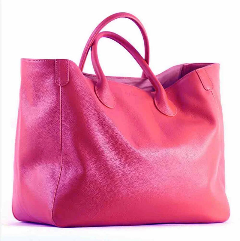 Natural Leather Top Cow Hide Leather Handbag