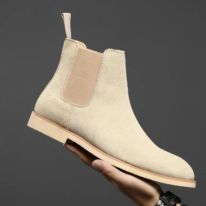 Retro Suede Genuine Leather Boots