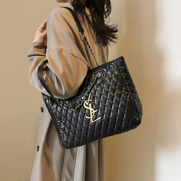 Elegant Designer Leather Tote Bag