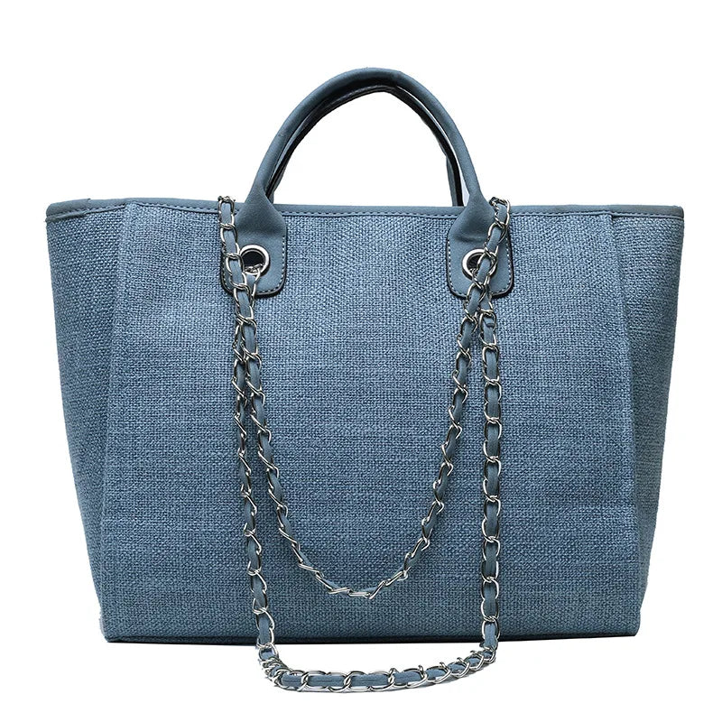 Bucket Tide High-Capacity Chain Tote Bag