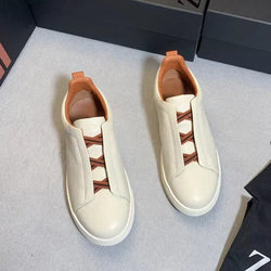 Top Layer Cow Leather Breathable Summer Shoes