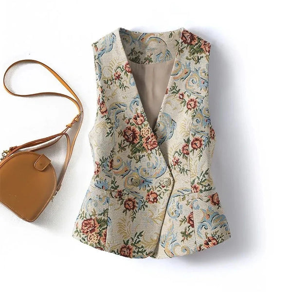 Blazer Sleeveless Suit Waistcoat Jacket