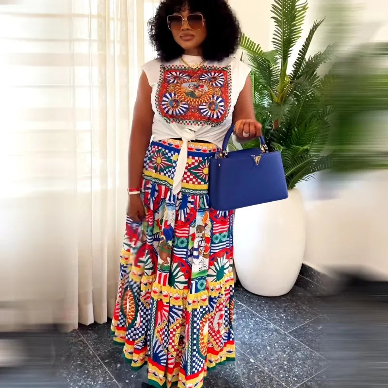 Two Piece Dashiki Ankara Outfits